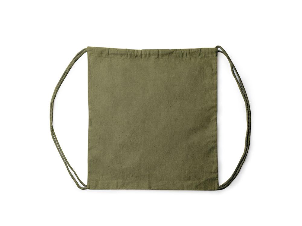 Рюкзак-мешок NASKA из конопляной ткани, венчурный зеленый - фото 1 - id-p111843585