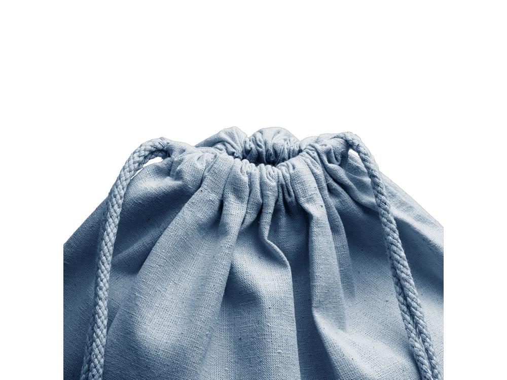 Рюкзак-мешок NASKA из конопляной ткани, светло-синий - фото 2 - id-p111843586
