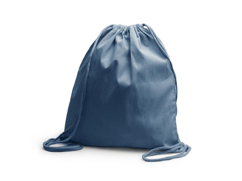 Рюкзак-мешок NASKA из конопляной ткани, светло-синий - фото 4 - id-p111843586
