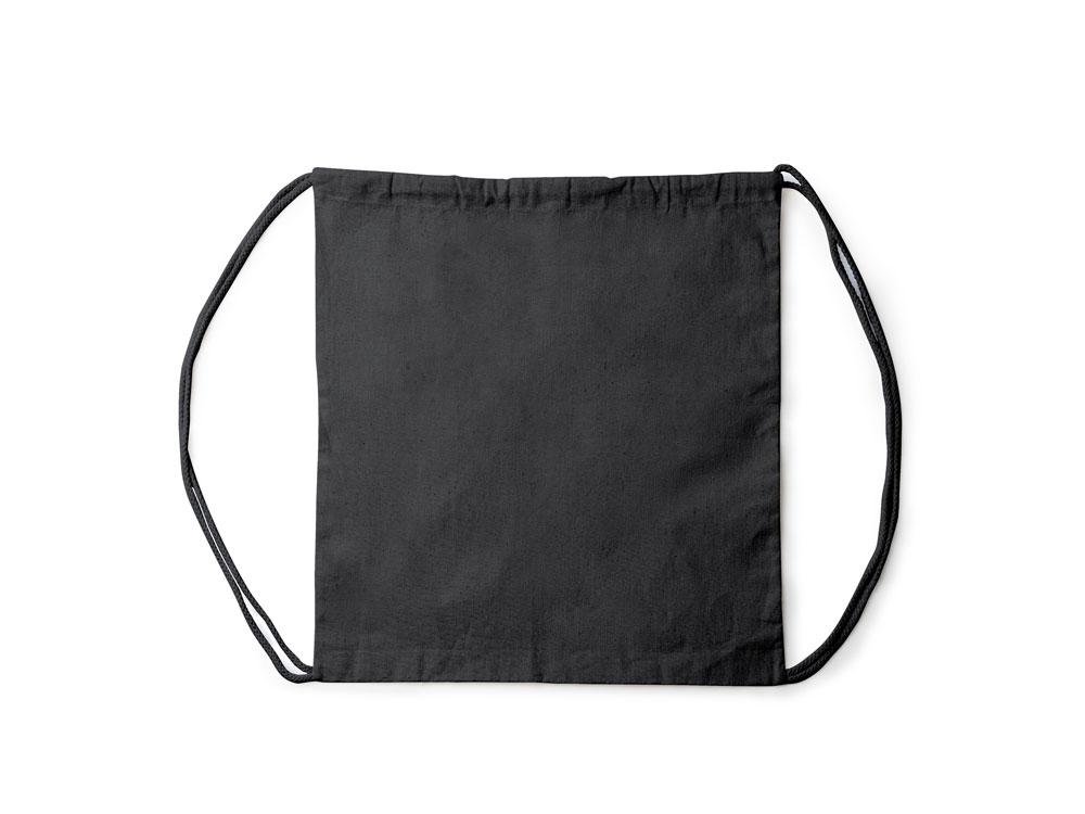 Рюкзак-мешок NASKA из конопляной ткани, черный - фото 1 - id-p111843587
