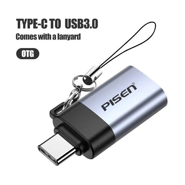 Переходник - PISEN USB на Type-c Model - TS-E129 - фото 1 - id-p111843946
