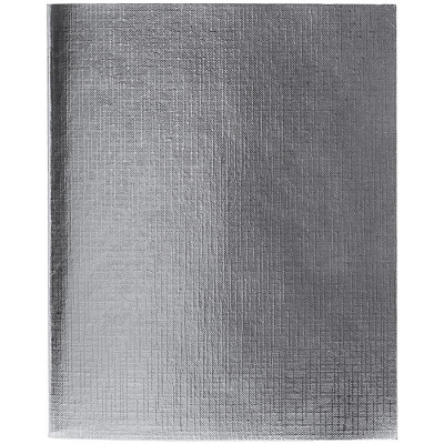Тетрадь "Hatber", 48л, А5, клетка, обложка бумвинил, на скобе, серия "Metallic - Серебро" - фото 1 - id-p111844022