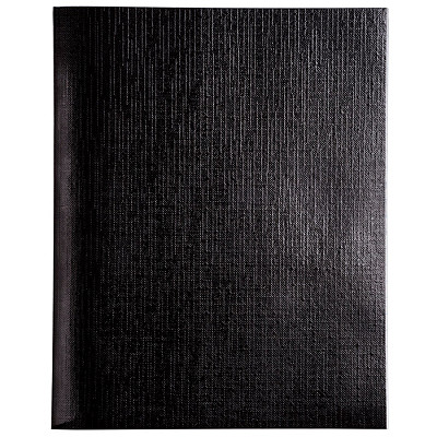 Тетрадь "Hatber", 48л, А5, клетка, обложка бумвинил, на скобе, серия "Metallic - Чёрная" - фото 1 - id-p111844023