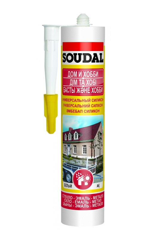 Soudal Универсальный силикон бесцветный 280мл. - фото 1 - id-p111848155