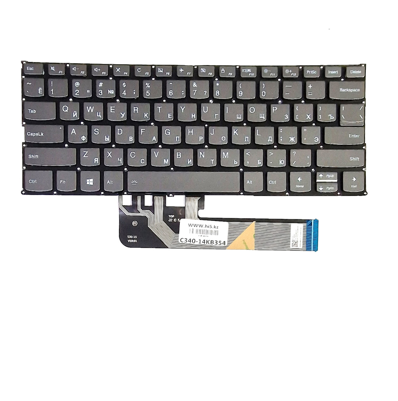 Клавиатура Lenovo 530s-14 C340-14 Flex 6-14 thinkbook 14IIL с подсветкой RU - фото 1 - id-p111848617