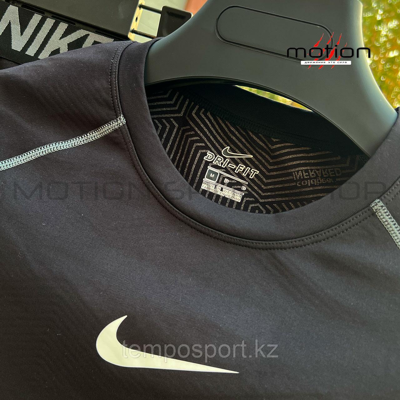 Термобелье взрослое Nike (М, L, XL,XXL, XXXL), черный - фото 3 - id-p111848878