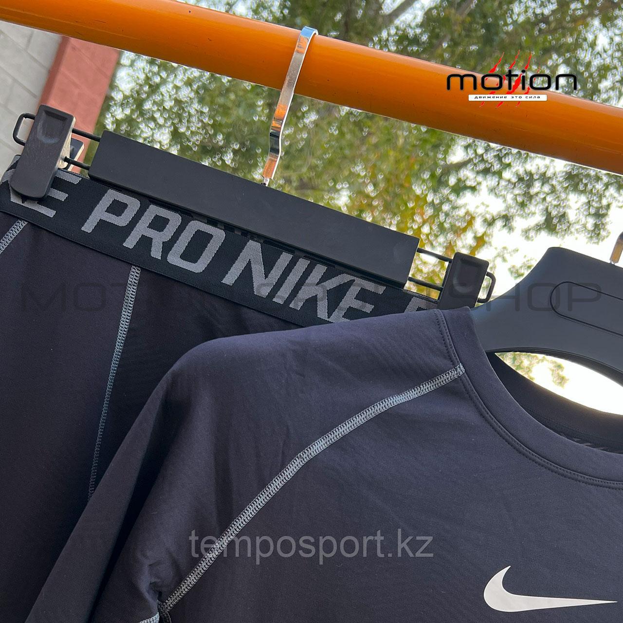 Термобелье взрослое Nike (М, L, XL,XXL, XXXL), черный - фото 4 - id-p111848878