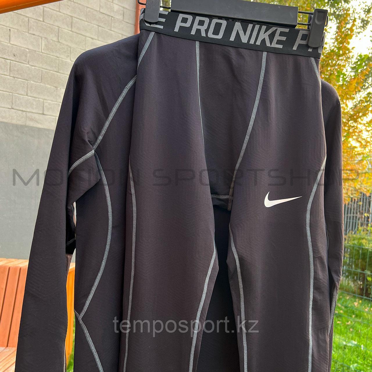 Термобелье взрослое Nike (М, L, XL,XXL, XXXL), черный - фото 5 - id-p111848878