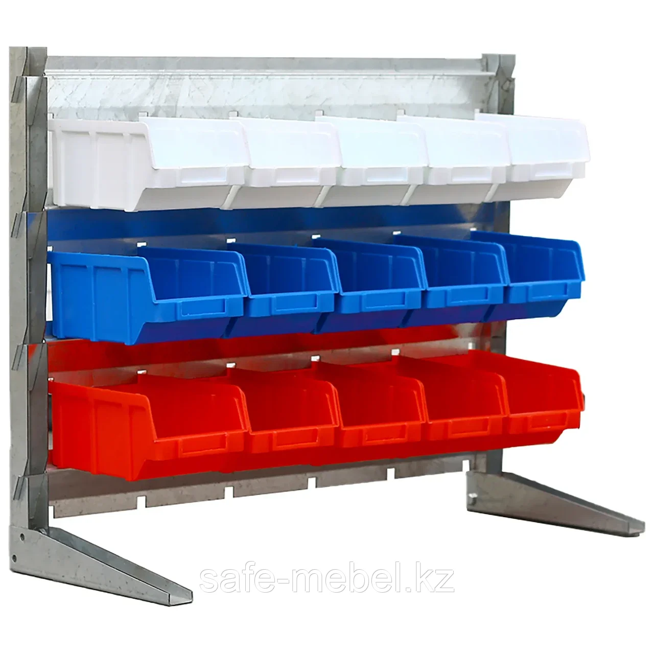 Настольный органайзер-стеллаж МИНИ №5 (белые, синие и красные ящики) - фото 1 - id-p111850362
