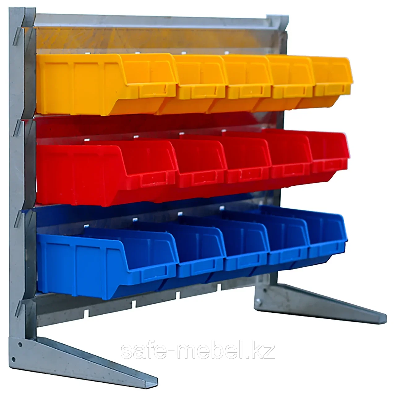 Настольный органайзер-стеллаж МИНИ №2 (жёлтые, красные и синие ящики) - фото 1 - id-p111850363