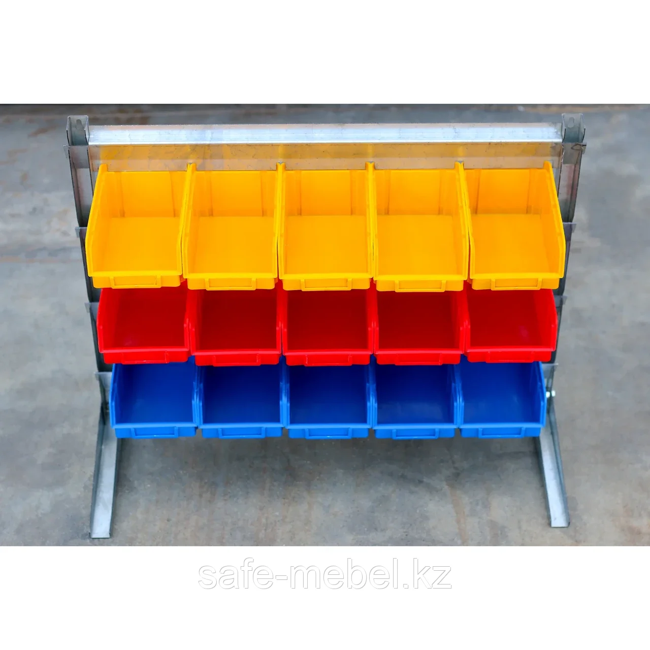 Настольный органайзер-стеллаж МИНИ №2 (жёлтые, красные и синие ящики) - фото 2 - id-p111850363