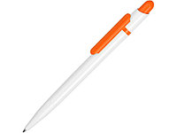 Ручка шариковая, ручка шариковая Этюд, белый/оранжевый