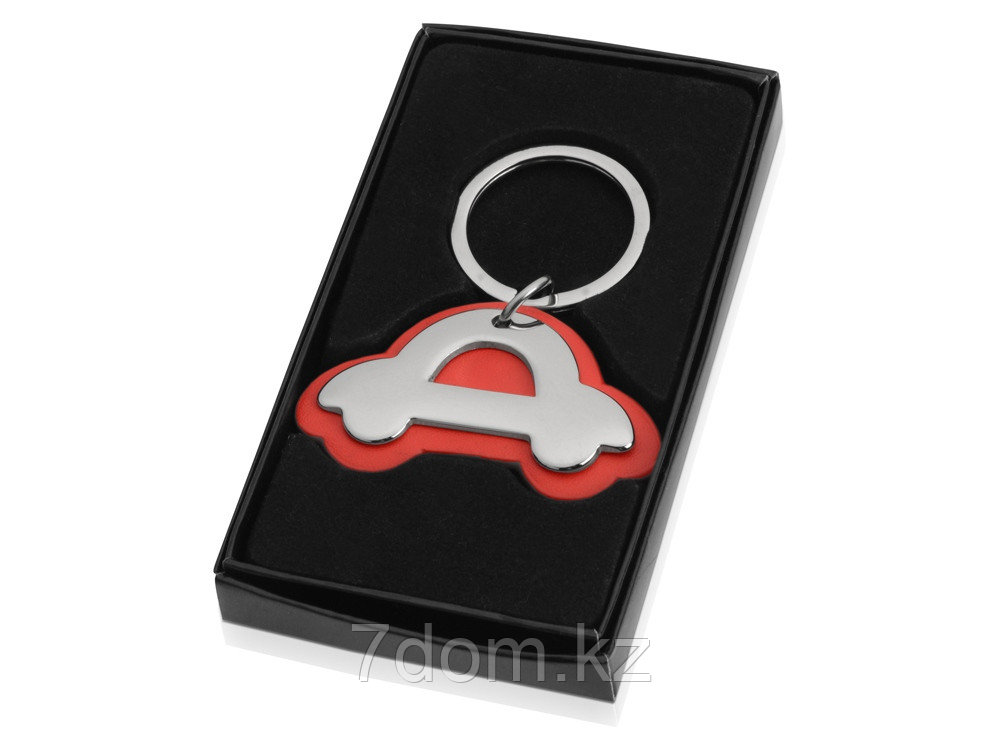 Брелок Автомобиль, красный/серебристый, фото 1