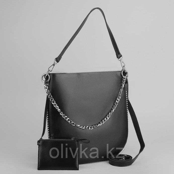 Цепочка для сумки, плоская, алюминиевая, 7,8 × 11,1 мм, 10 ± 0,5 м, цвет серебряный - фото 3 - id-p110919249