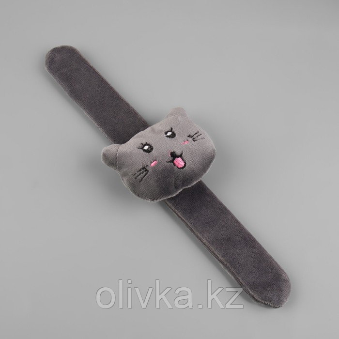 Игольница на браслете «Кошка», 23 × 6,5 см, цвет серый МИКС - фото 2 - id-p110916549