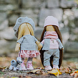 Набор для шитья. Интерьерные куклы «Подружки Вики и Ники- на прогулку», 30 см, фото 5