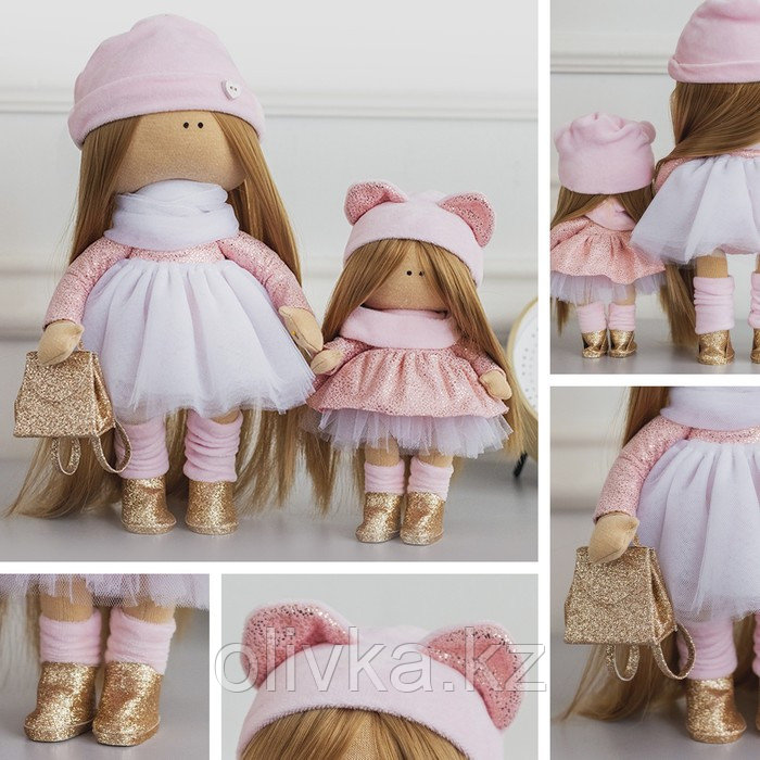 Набор для шитья. Интерьерные куклы «Иви и Эми», 20 см - фото 1 - id-p110937610