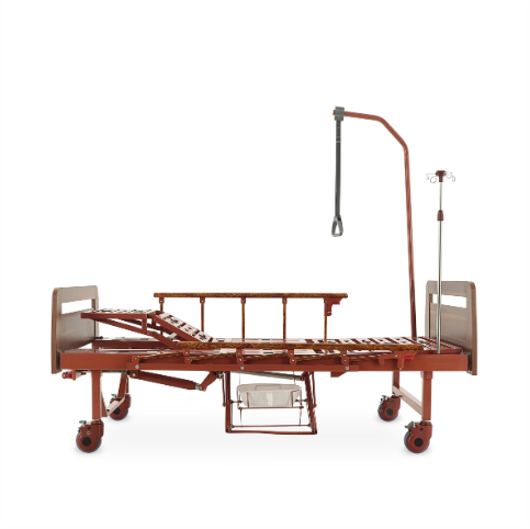 Кровать механическая YG-6 с туалетным устройство и судном, функцией кардиокресло (матрас в комплекте) - фото 5 - id-p111853746
