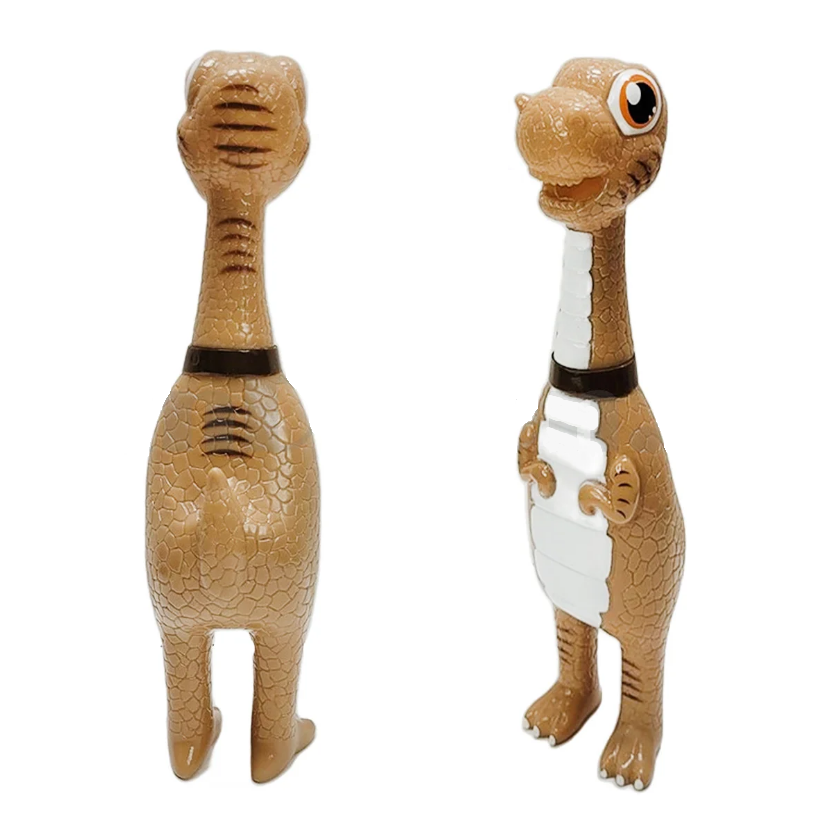 Кричащая резиновая игрушка Динозавр бежевый 32,5 см - фото 1 - id-p107800347