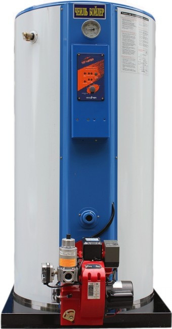 Газовый напольный котел Jeil Boiler STS-1500 вместе с газовой горелкой SG-20