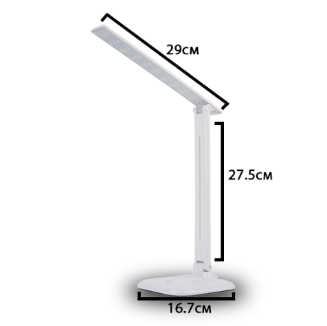 Настольная LED лампа аккумуляторная KM-6701 3 режима - фото 2 - id-p111854951