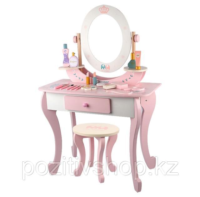 Игровой набор Трюмо принцессы со стульчиком 21014 розовый