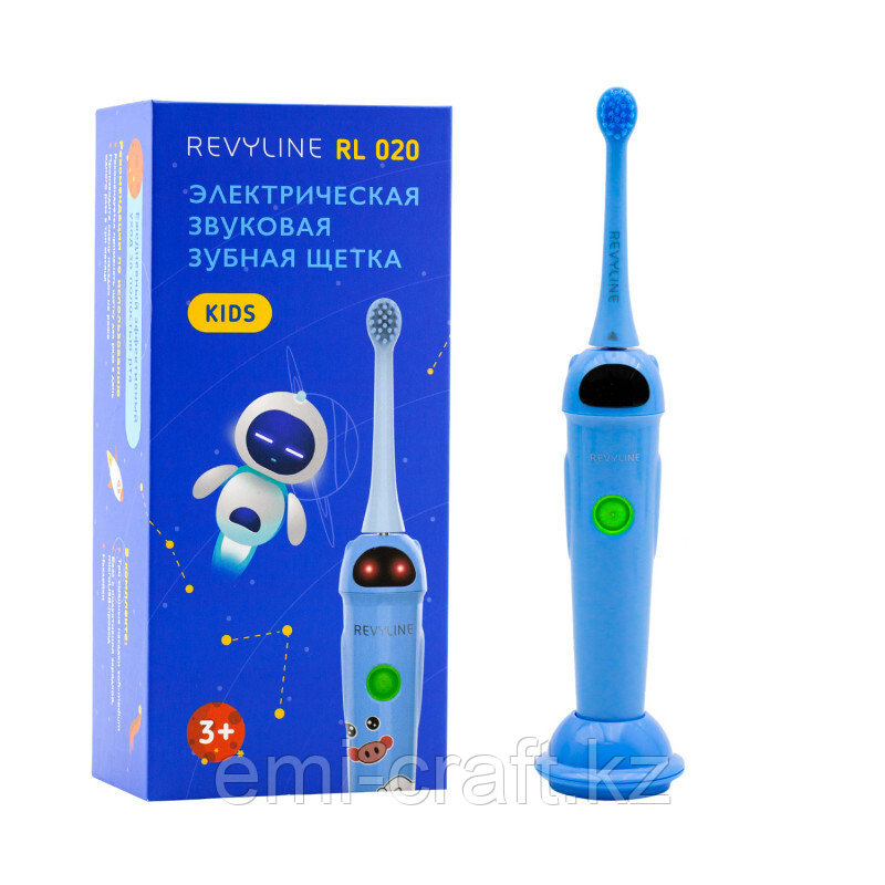 Детская электрическая зубная щетка RL020, цвет синий - фото 1 - id-p110883741