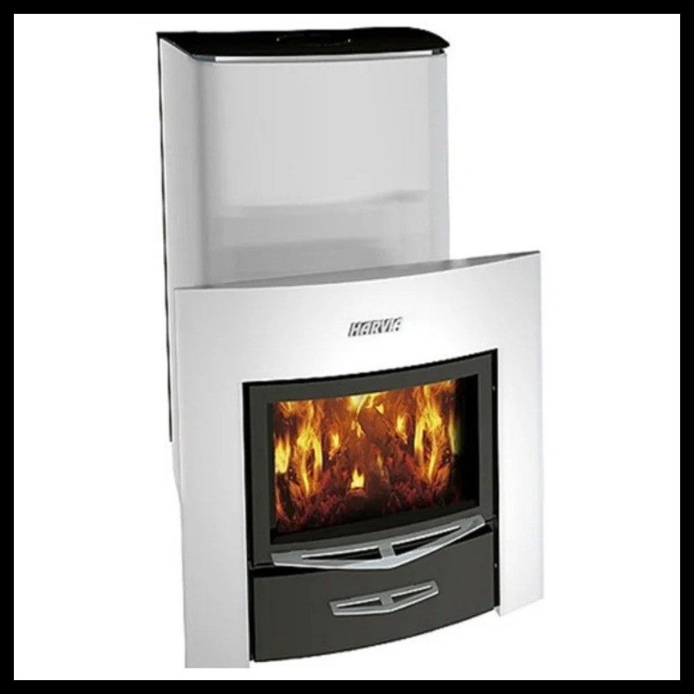 Печь дровяная Harvia Classic 400 TOP DUO для русской бани (с выносной топкой-камин, объем помещения=14-40 м3)