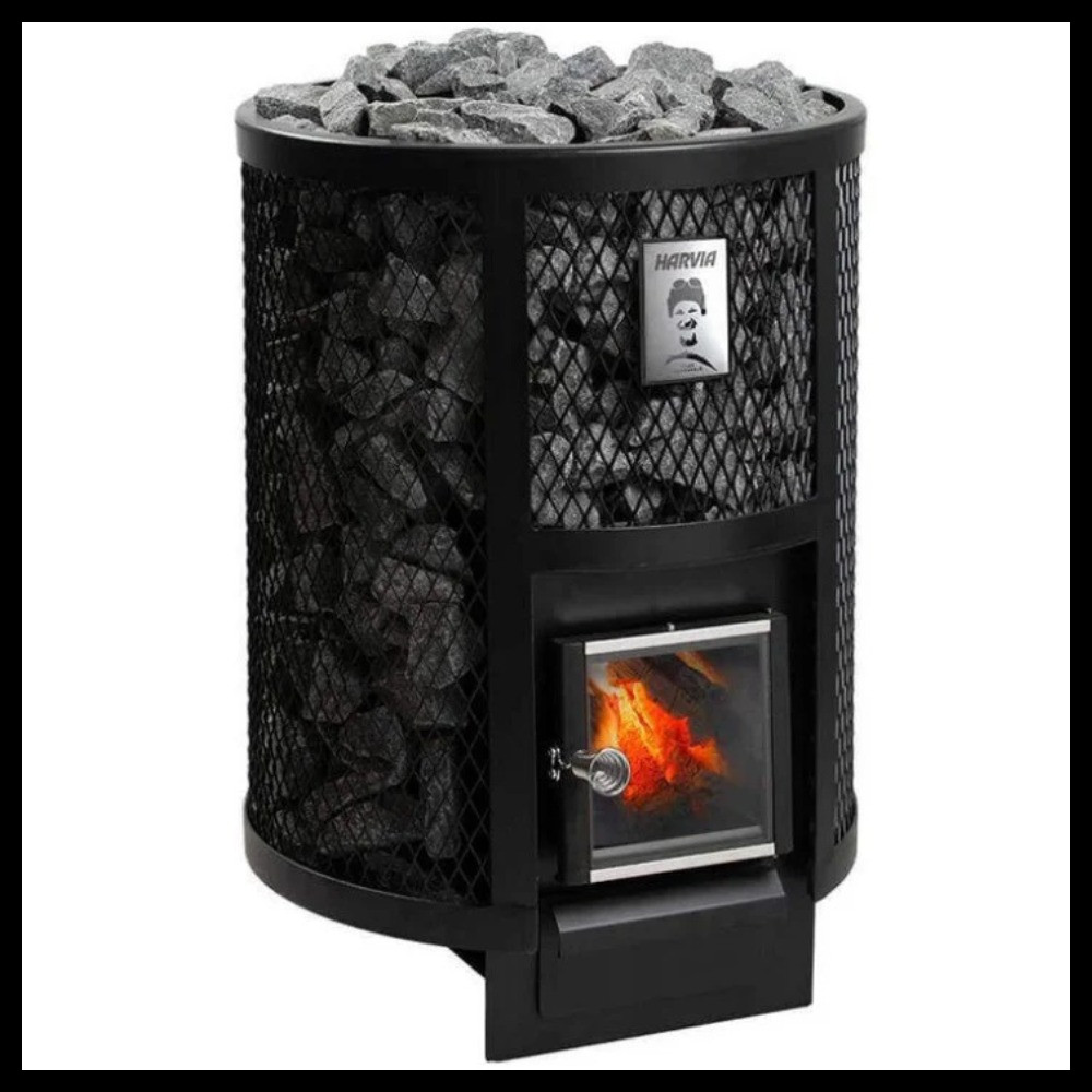 Печь дровяная Harvia Ville Haapasalo 240 для русской бани (с внутренней топкой, объем помещения = 10 - 24 м3)
