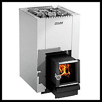 Орыс моншасына арналған Harvia Linear 22 SL ағаш пеші (әйнегі бар қашықтағы пеші бар, бөлме көлемі = 8 - 20 м3)