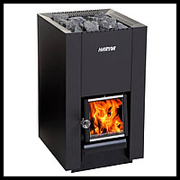 Орыс моншасына арналған Harvia Linear 22 дровяная пеші (әйнегі бар ішкі оттығы бар, үй-жай көлемі = 8 - 20 м3)