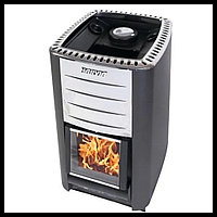 Орыс моншасына арналған Harvia M3 ағаш пеші (әйнегі бар ішкі пеші бар, бөлме көлемі = 4,5 - 13 м3)