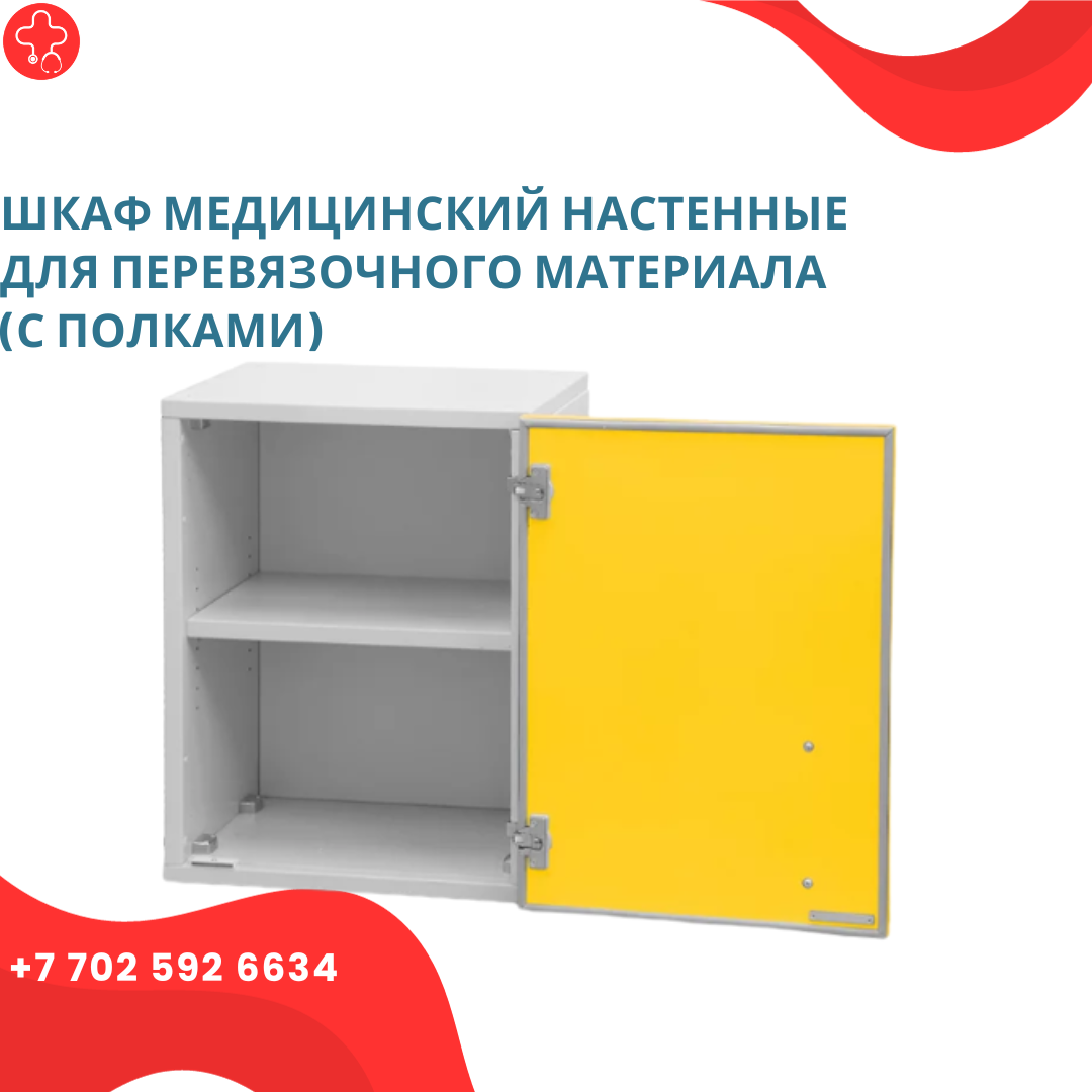 Шкаф медицинский настенные для перевязочного материала (с полками) - фото 1 - id-p111857337