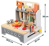 Игровой набор инструментов деревянный MNS21005, фото 3