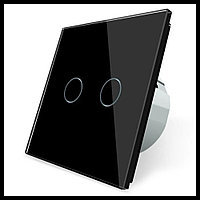 Сенсорный выключатель Touch Me Black для русской бани (двухлинейный, черный)