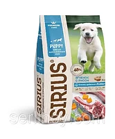 SIRIUS Сухой полнорац корм для щенков и молодых собак, ягненок и рис 2 кг