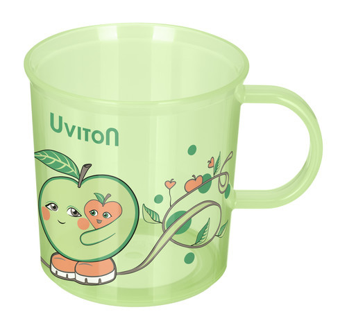 Кружечка с антискользящим дном, 200мл. Green apple от Uviton