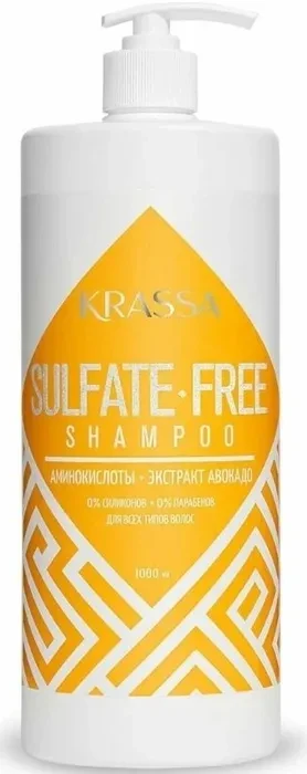 Шампунь для волос бессульфатный Sulfate-free Krassa 1л - фото 1 - id-p111861854