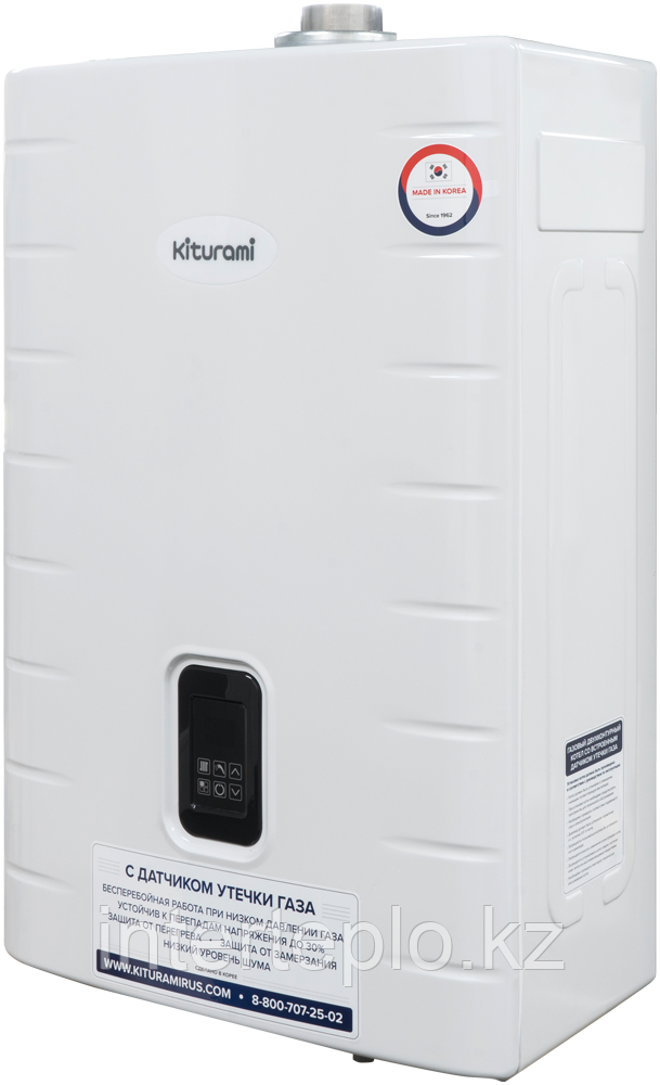 Настенный газовый котел Kiturami World Alpha C24 (240м²) +дымоход, фото 1