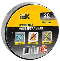 Изолента 0,13х15 мм черная 20 метров IEK