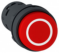 Кнопка 22 мм краснаяс выступающем толкателем, с маркировкой О XB7NL4532