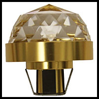 Насадка хрустальная Cariitti CR-30 для русской бани  (золото, диаметр кристалла-30 мм, IP67, без источника)