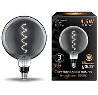 Лампа Gauss LED Filament G200 4.5W Е27 100lm 1800К gray flexible 154802005