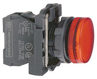 Сигнальная лампа, красный, Ø22, гладкая линза со встроенным светодиодом, 110 120 V AC XB5AVG4