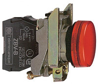 Сигнальная лампа, металл, красный, Ø22, гладкая линза, встроенный светодиод, 230...240 VAC XB4BVM4