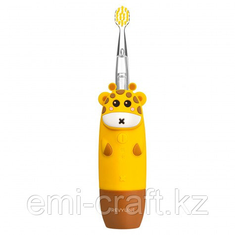 Детская электрическая звуковая зубная щетка RL025, цвет желтый - фото 2 - id-p110883828