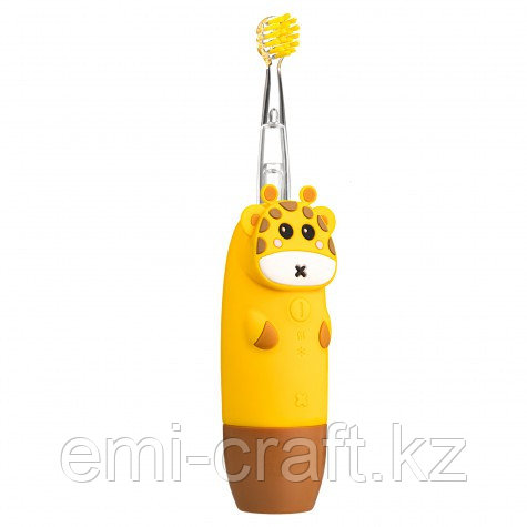 Детская электрическая звуковая зубная щетка RL025, цвет желтый - фото 4 - id-p110883828