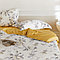 Комплект полуторного постельного белья из тенселя с цветочным принтом, фото 3