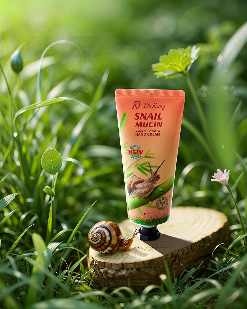 Крем для рук с муцином улитки Dr.Kang Snail Mucin Natural Intensive Hand Cream 100 мл. - фото 3 - id-p79552226