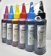 Чернила для принтера Epson серии L, 100 мл 6 цветов: Black, Cyan, Light Cyan, Light Magenta, Magenta, Yellow